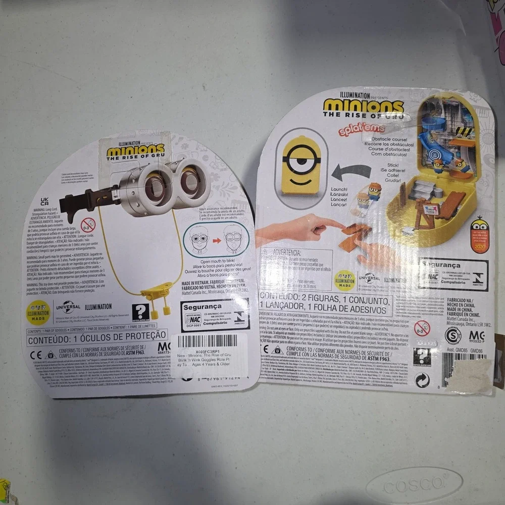 Minions The Rise of Gru Blink n Wink Goggles and Splat ems‎ Construction Playset